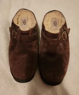UGG Australia Suede Clogs Mules Buckle Detail Comfort‎ Shoes thumbnail 1