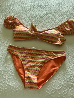 Aerie Striped Bikini Set thumbnail 1