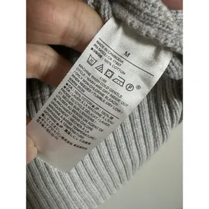 Banana‎ Republic Heather Gray Ribbed Cotton Sweater Vest Crew Neck Gray M FA23 thumbnail 5