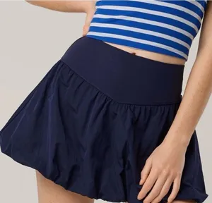 OFFLINE by Aerie Real Me Navy Bubble Skort Athletic Tennis Pickleball‎ Medium thumbnail 1