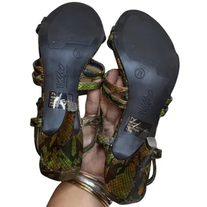 MOSSIMO Snakeskin‎ Strappy Heels Sling Back Sandals 7.5 thumbnail 7