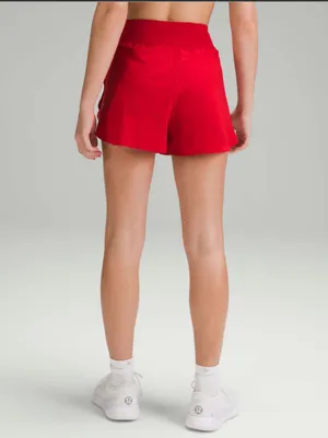 Lululemon Fast and Free Reflective High-Rise Classic-Fit Shorts Dark Red 4 thumbnail 3