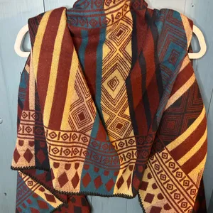 Source Unknown Multicolor Aztec Geometric Scarf/Shawl | One Size thumbnail 2