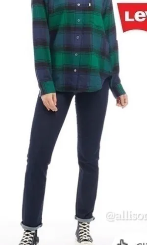 Levi  dark blue slim Jeans thumbnail 1