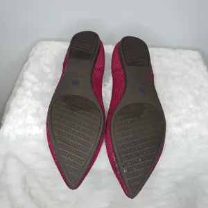 Rothy's The Point Flats Bright Magenta Knit Pointed Toe Washable Womens Size 9 thumbnail 7