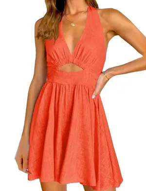 Orange/Pink Dress Size L thumbnail 1