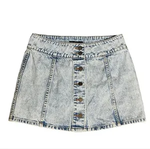 Volcom X Georgia May Jagger Denim Mini Skirt Size Small Petite (SP) thumbnail 1
