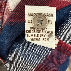 Vintage‎ Havana Red And Blue Plaid Dress Size Medium thumbnail 6