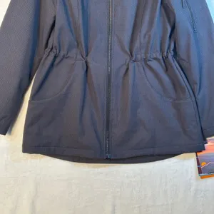 Halifax Traders by HFX Women's Black‎ Print Water Resistant Hooded Jacket Size L thumbnail 3
