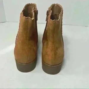 NWB CHARTER CLUB Womens Brown Goring Scalloped Daxi Round Toe Block Heel Sz 7 thumbnail 3