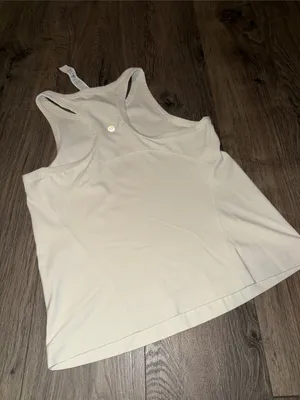 lululemon athletica Cream Racerback Tank thumbnail 3