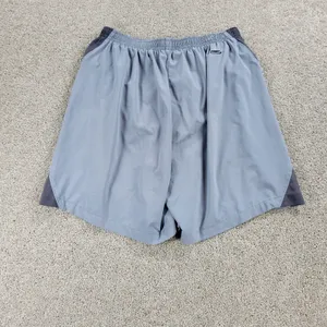 Nike Womens Dri Fit Shorts M Blue Gray Brief Lined Gym Running Active Pull On thumbnail 2