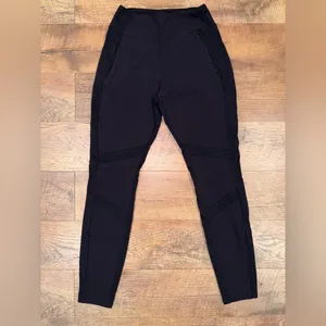 Athleta Highline Hybrid Ankle Pants Women's Activewear Black Leggings thumbnail 2