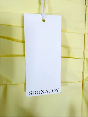 NWT Shona Joy Lani Strapless Draped Maxi Dress Lemonade Size 6 thumbnail 11