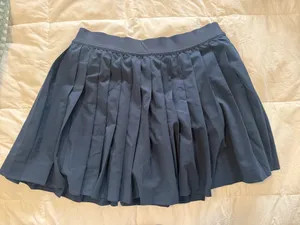 Lululemon Pleated Navy Skirt  thumbnail 1