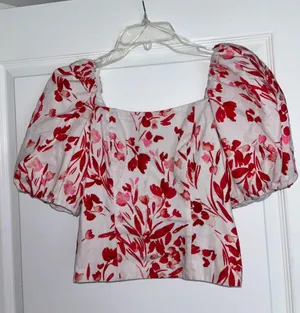 Banana Republic Puff Sleeve Top thumbnail 2