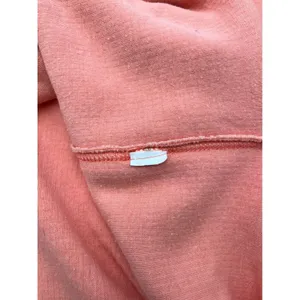AERIE Wonder Textured V-Neck Sweatshirt Women Small Peach Waffle‎ Knit Oversized thumbnail 12