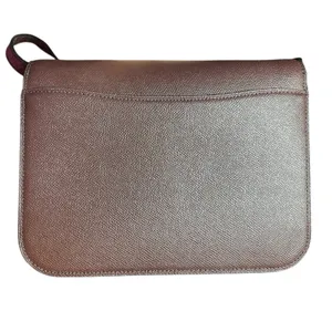 Coach C6777 Snake Embossed Cross Body Metallic Cherry Oxblood Pebbled Leather‎ thumbnail 2