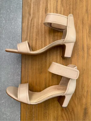 Nurture by Lamaze Leila Block Heel Sandal Nude Blush Leather Size 7.5 thumbnail 5