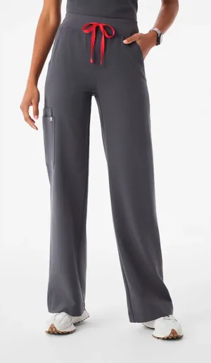 FIGS Isabel High-Waisted Scrub Pants Wide-Leg thumbnail 1