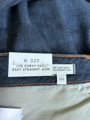 NWT Madewell The‎ Tall Curvy Dean Easy Straight Jean SoftDrape Foundry Wash 32T thumbnail 9