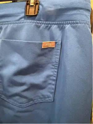 FIGS Technical Collection Scrub Pants XL Royal Blue Jogger Drawstring Cargo Wome thumbnail 6