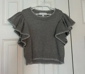 Day + Moon Top Boutique Sweater Gray thumbnail 1