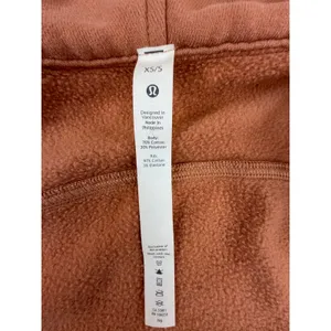 Lululemon Scuba Oversized Full Zip Hoodie Rust Orange XS/S Terracotta thumbnail 3