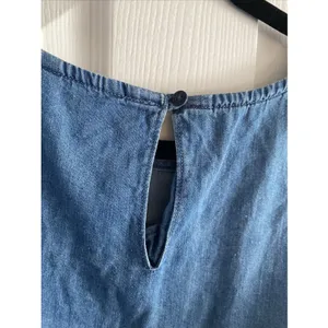 Joe's Jeans Collection Cold Shoulder Denim Shift Dress Womens Size S Blue Cotton thumbnail 6