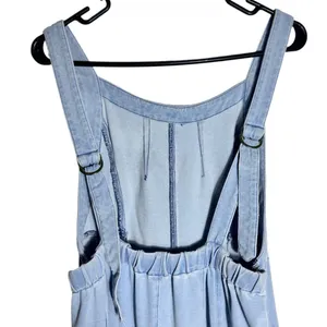 NWOT EXLURA Women’s Loose Fit Wide Leg Denim Overalls –‎ Medium thumbnail 8