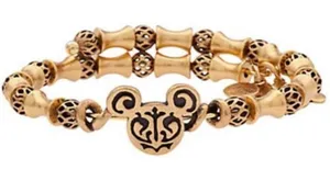 Alex and Ani Disney gold tone filigree wrap bracelet thumbnail 1