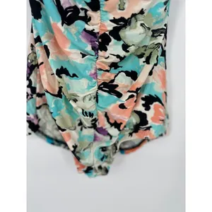 VTG Maxine Of Hollywood 14 Retro Inspired Floral One Piece Bathing‎ Suit Pinup thumbnail 4