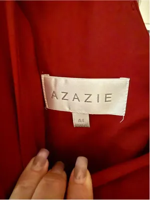 Women's Azazie Pomegranate Red Prom Dress Size 4 thumbnail 5