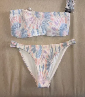 Hollister Pastel Tie-Dye Strapless Bikini Set thumbnail 1