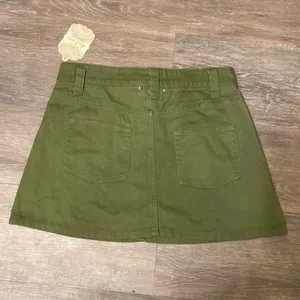 Altar’d State 100% Cotton Olive Green Mini Skirt Size M thumbnail 2
