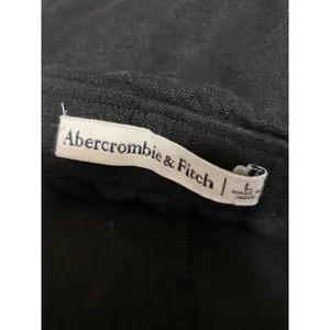 Abercrombie & Fitch Women's Black Linen High Rise Mini Flare A-Line Skirt Sz L thumbnail 5