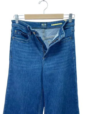 Maeve Anthropologie Jada Jeans Sz 28 Blue High Rise Wide Leg Trouser Flare Denim thumbnail 5