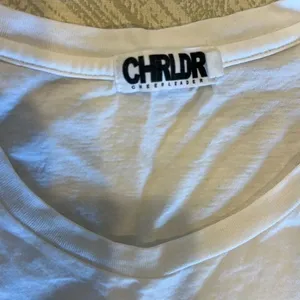 Chrldr “Nevermind” w. Palm Tree White Tank Top - Size S thumbnail 3