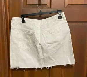 White / Denim Skirt thumbnail 2