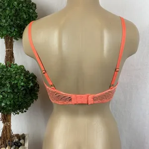 Natori Coral Orange Feathers Plunge T Shirt Bra 30DDD thumbnail 3