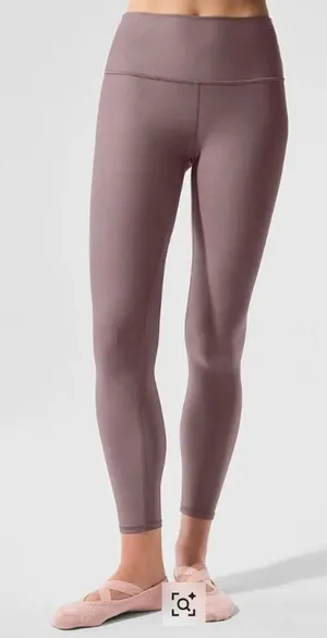 Alo 7/8 High Waist Airlift Leggings Mushroom Purple Small thumbnail 1