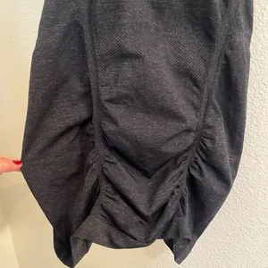 Athleta Fast Track Ruched Tank Top Racerback Dark Grey Running XS thumbnail 4