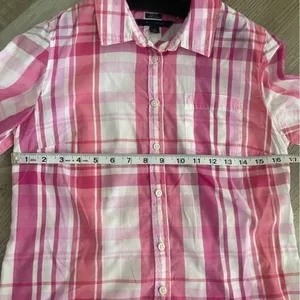 Tommy Hilfiger plaid pink & white classic fit shirt size small thumbnail 8