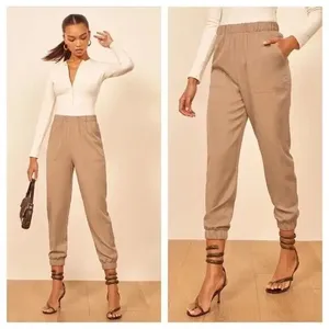 Reformation Montana‎ Tencel Jogger Pants High Waist Utility Minimalist Womens Sm thumbnail 2