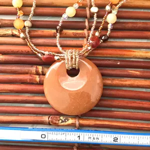 Lia Sophia Seed Bead Glass Pendant Necklace thumbnail 7