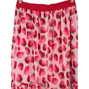 NWT Anthropologie Eva Franco‎ Strawberry Print Tiered Tulle Midi Skirt Size XS thumbnail 8