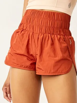 Free People Movement Orange “The Way Home” Shorts thumbnail 1