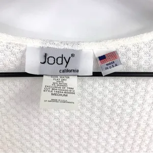 JODY California Y2K Lace Trimmed Cardigan White M thumbnail 5