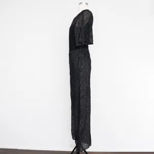 Line &‎ Dot - Textured Open-Back Wide Leg Jumpsuit thumbnail 7