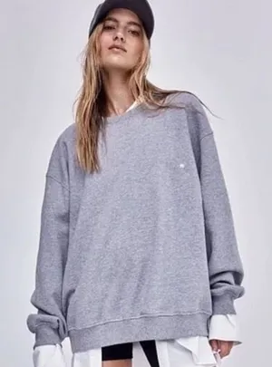 For Love & Lemons Alex Flower Embroidered Crewneck Size M thumbnail 1